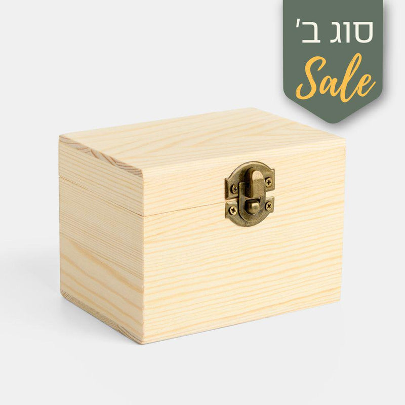 קופסת איחסון שמנים אתריים מעץ טיבעי - 6 תאים - סוג ב